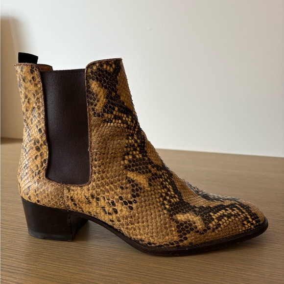 SAINT LAURENT python chelsea boot - Picture 3 of 7